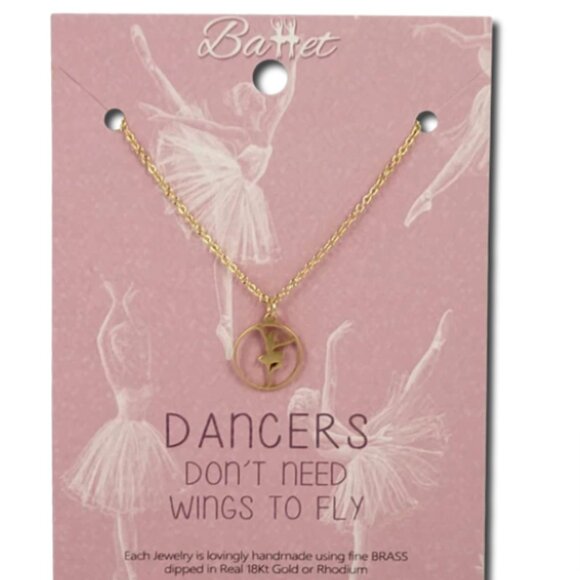 Lauren Spencer Dancer Necklace Gold - Picture 1 of 3